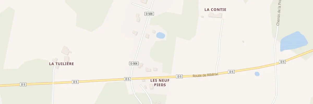 Plan du 5635 Rte de Ribérac à Saint Privat en Périgord