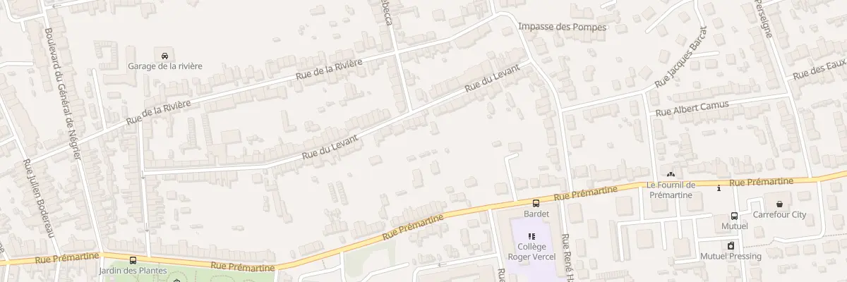 Plan du 54 Rue du Levant au Mans