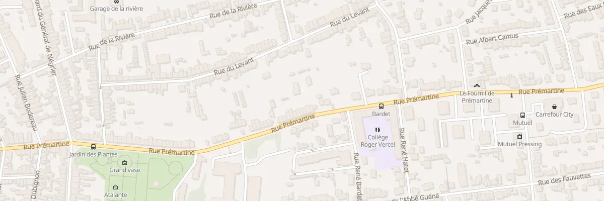 Plan du 159 Rue Premartine au Mans