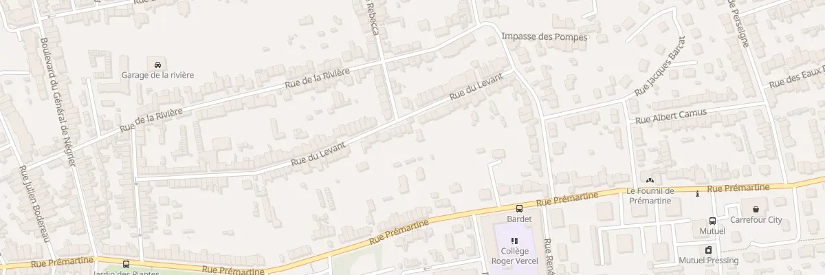 Plan du 56 Rue du Levant au Mans