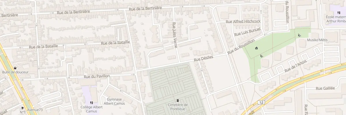 Plan du 25 Rue Desiles au Mans
