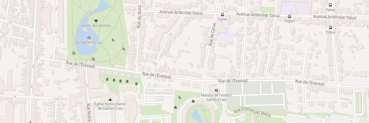 Plan du 51 Rue de l’Eventail au Mans