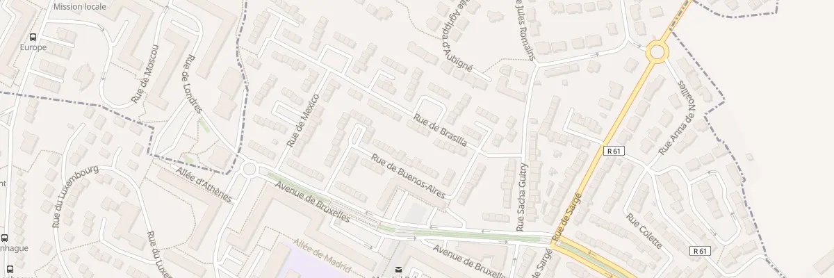 Plan du 15 Rue de Brasilia au Mans