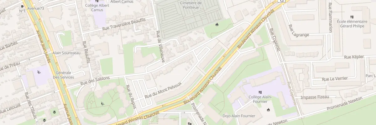 Plan du 60 Rue des Sablons au Mans