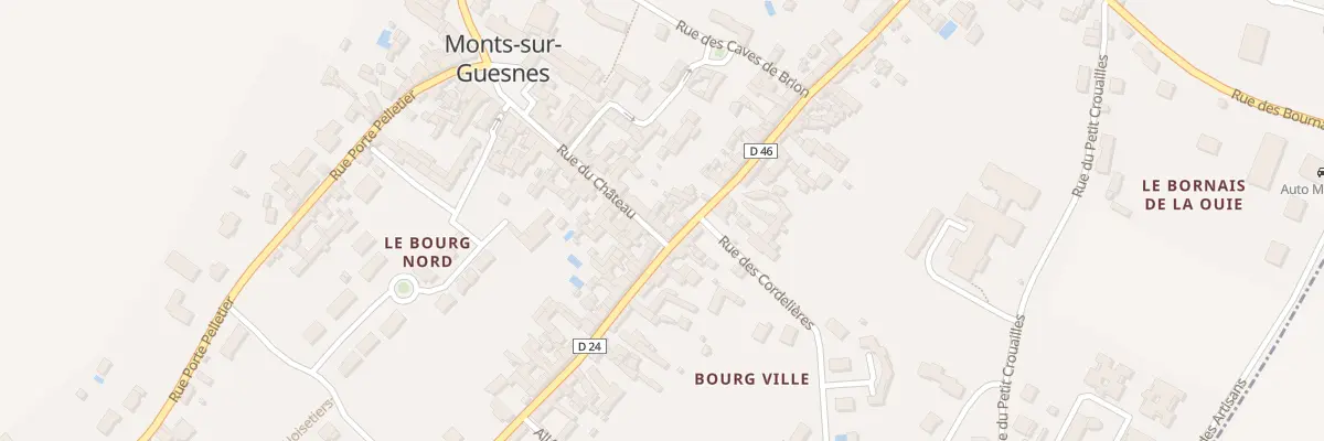 Plan du 36 Rue Saint Avertin à Monts-sur-Guesnes