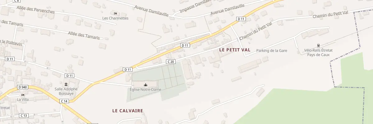 Plan du 2 Rue Colonel Raynal à Étretat