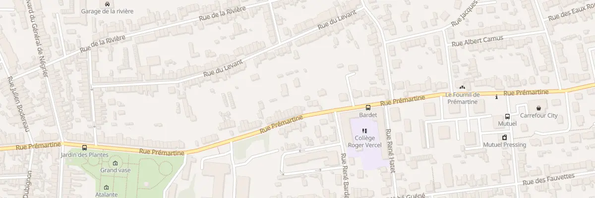 Plan du 163 Rue Prémartine au Mans