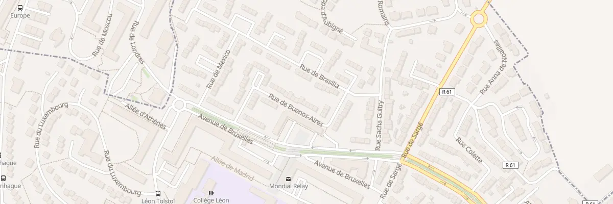 Plan du 21 Rue de Buenos Aires au Mans