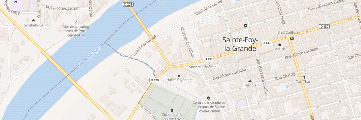 Plan du 13 Pl Jean Jaures à Sainte-Foy-la-Grande