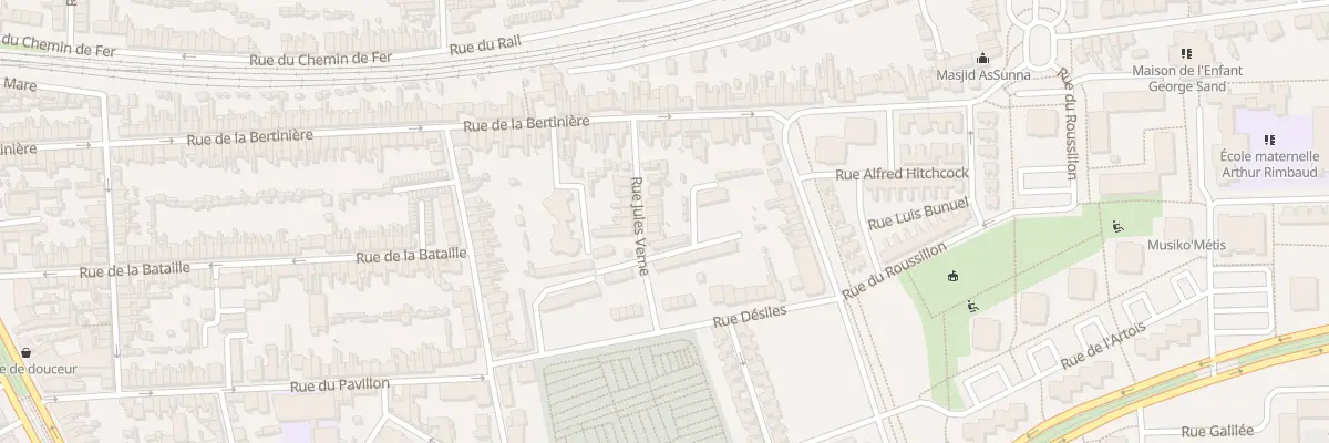 Plan du 15 Rue Jules Verne au Mans