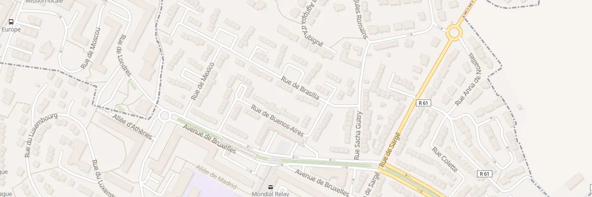 Plan du 11 Rue de Brasilia au Mans