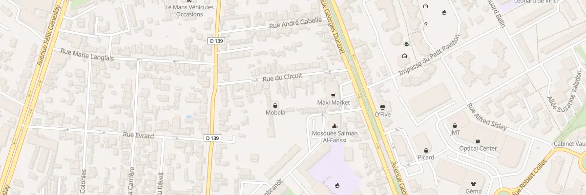 Plan du 13 Rue du Circuit au Mans