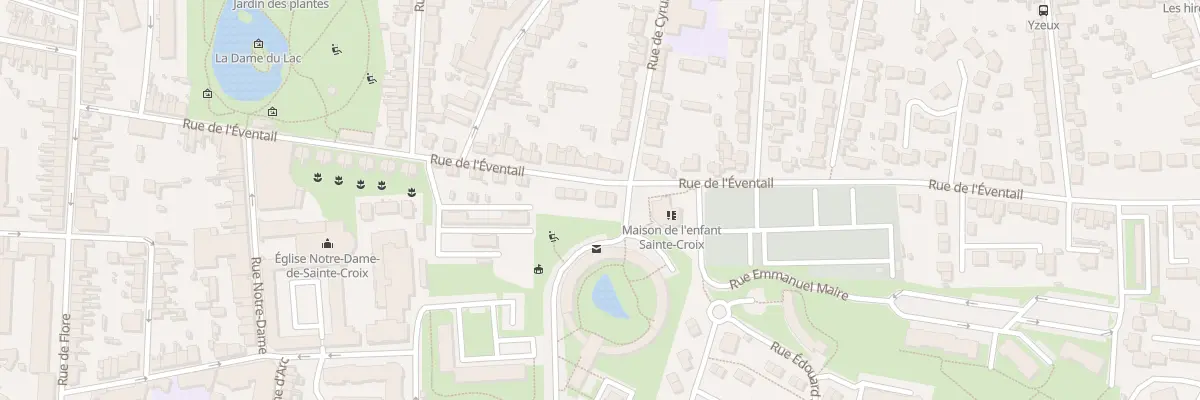 Plan du 80 Rue de l’Eventail au Mans