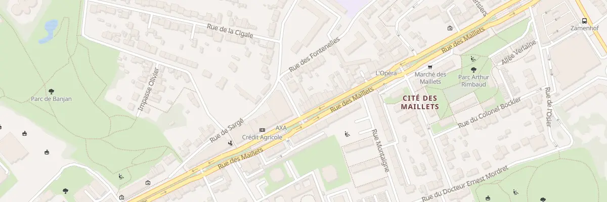 Plan du 163B Rue des Maillets au Mans