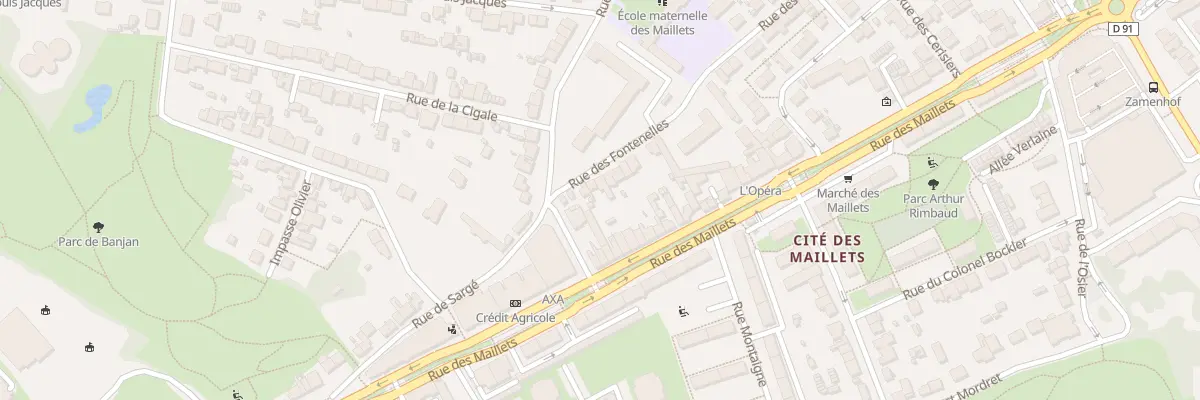 Plan du 12 Rue des Fontenelles au Mans