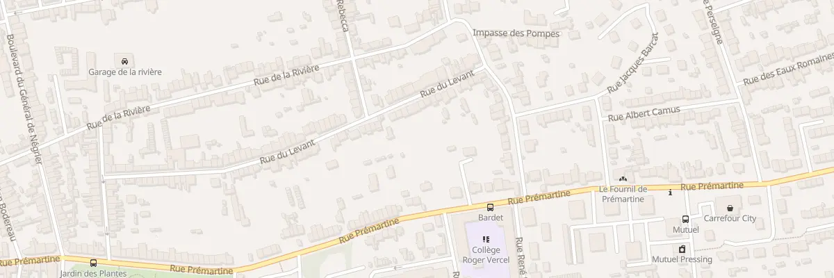 Plan du 64 Rue du Levant au Mans