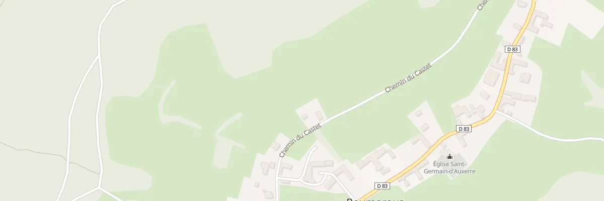 Plan du 2 Che du Castet à Poumarous