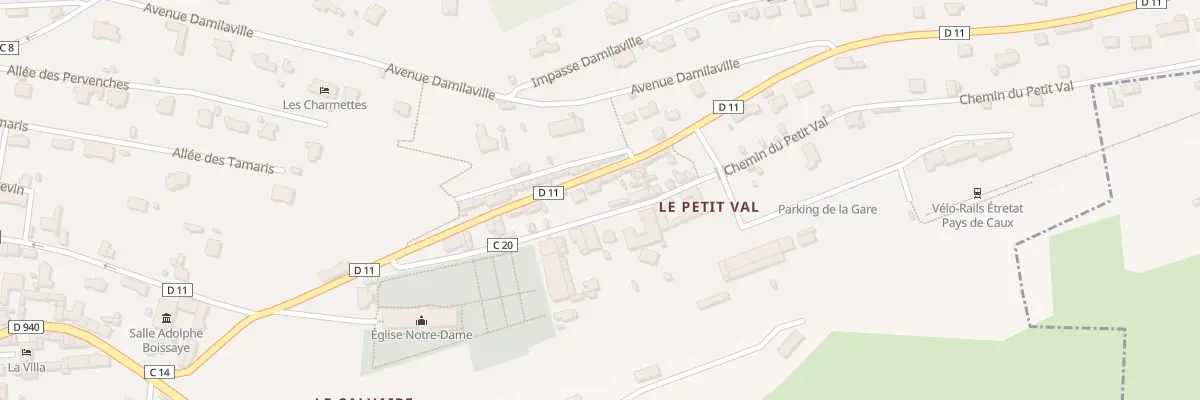 Plan du 18 Av Nungesser et Coli à Étretat