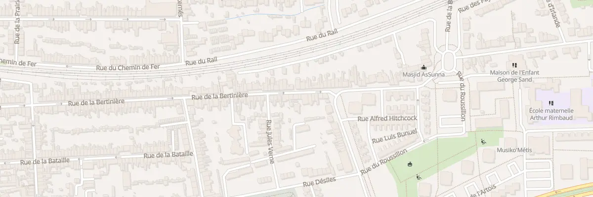 Plan du 158 Rue de la Bertinière au Mans