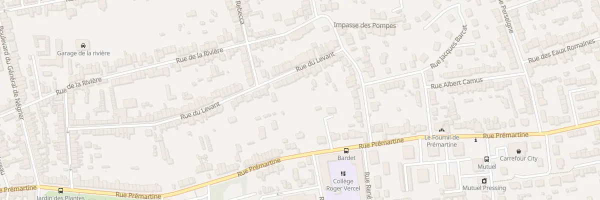 Plan du 66 Rue du Levant au Mans