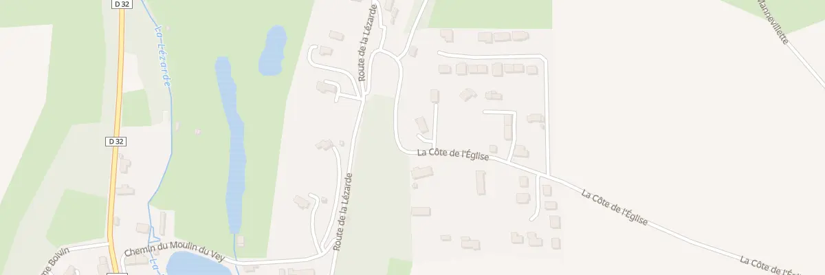 Plan du 5 Côte de l’Eglise à Notre-Dame-du-Bec
