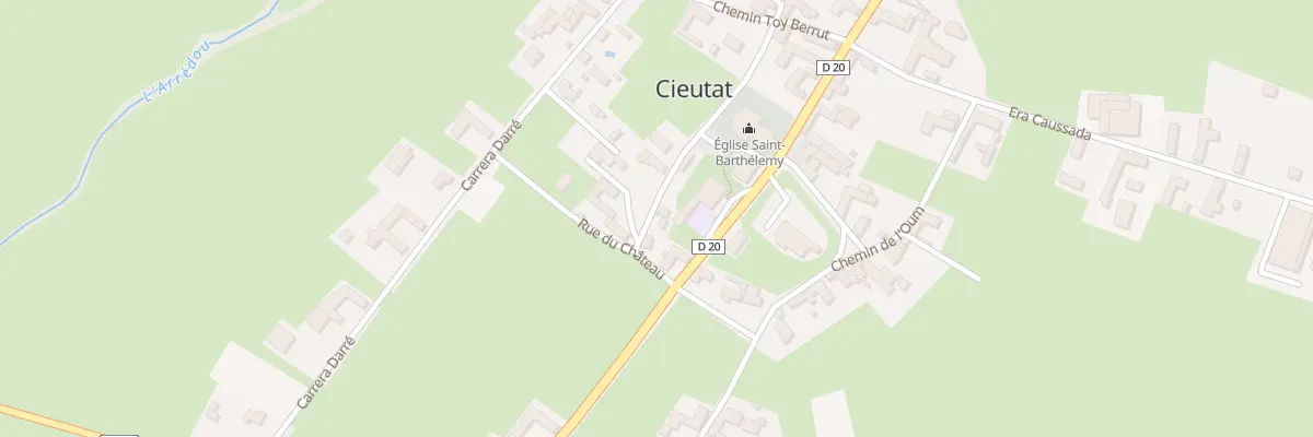 Plan du 2 Rue de l’Eglise à Cieutat