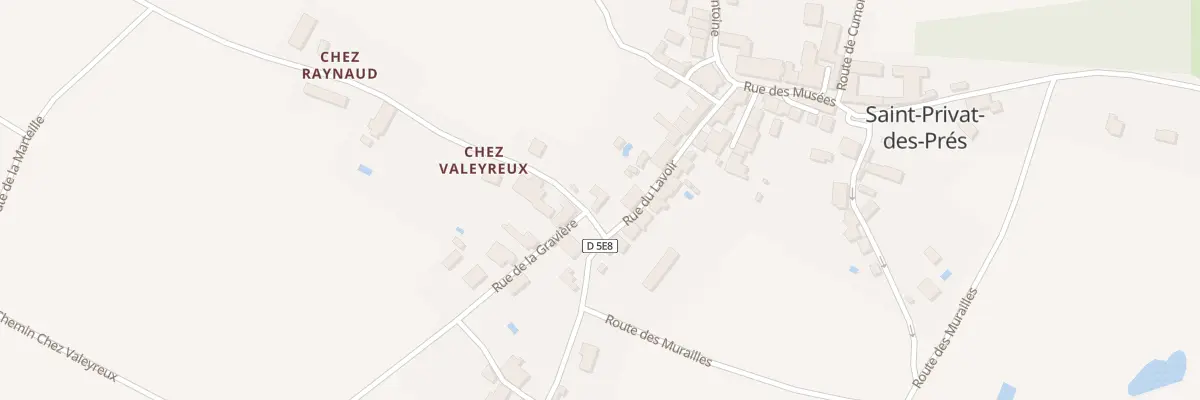 Plan du 24 Rte de Saint-Nicolas à Saint Privat en Périgord