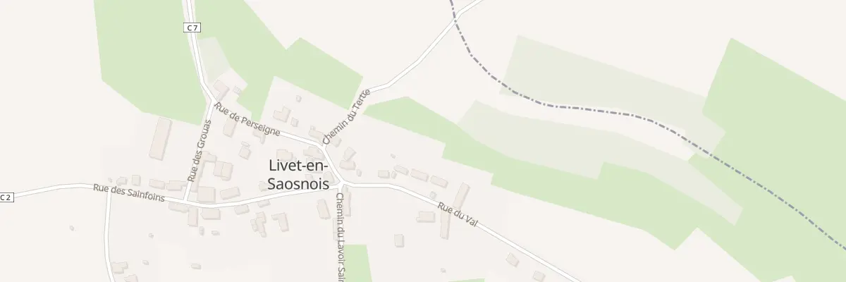 Plan du 3 Rue du Val à Livet-en-Saosnois