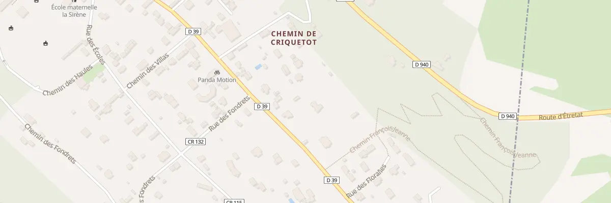 Plan du 55 Rue Guy de Maupassant à Étretat