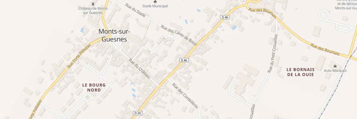 Plan du 28 Rue Saint Avertin à Monts-sur-Guesnes