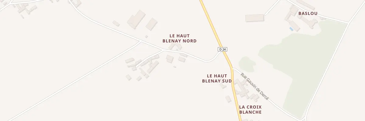 Plan du 1 Le Haut Blenay à Dercé