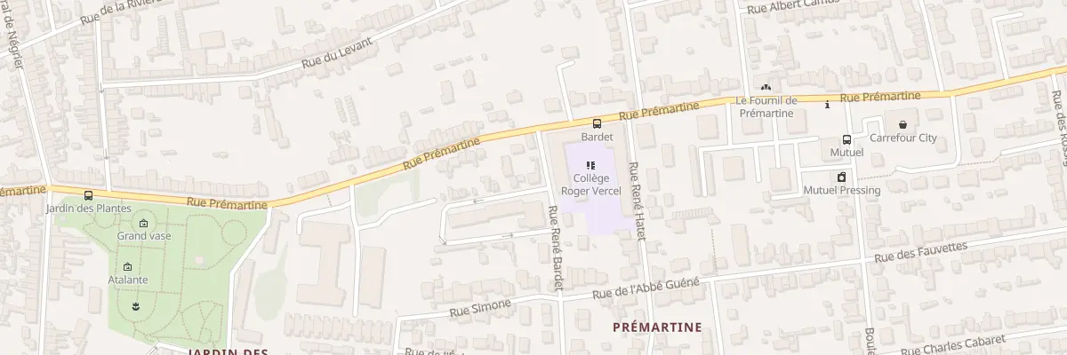 Plan du 37 Rue Rene Bardet au Mans