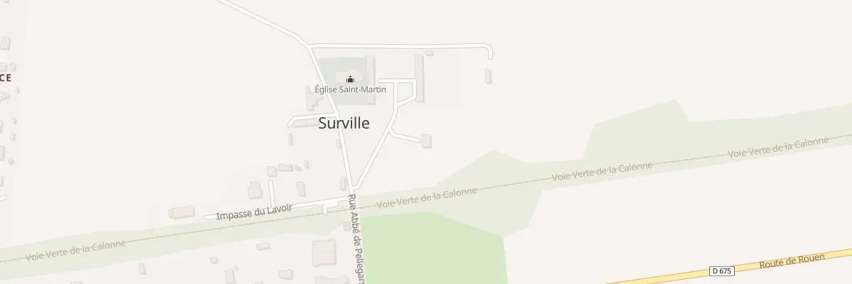 Plan du 140 Rue Abbé de Pellegars à Surville