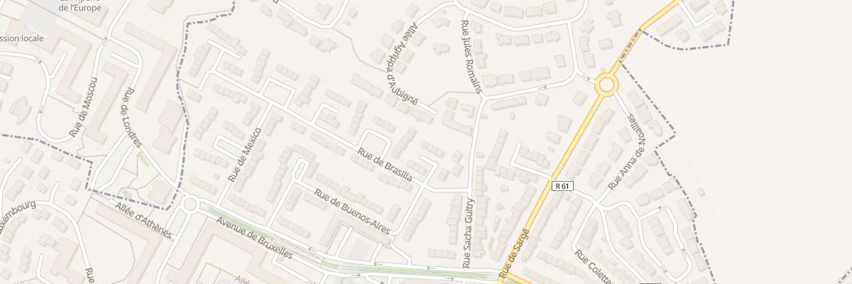 Plan du 14 Rue de Brasilia au Mans