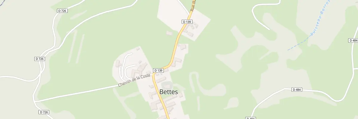 Plan du 5013 Plantat à Bettes