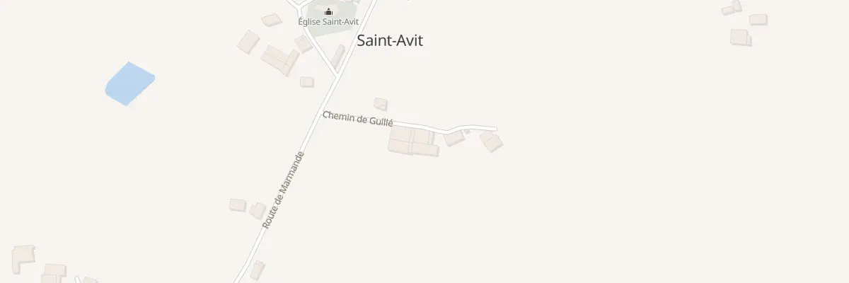 Plan du 237 Che de Guillé à Saint-Avit