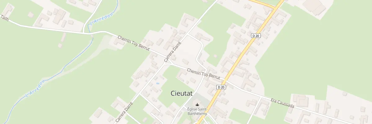 Plan du 8 Che Toy Berrut à Cieutat