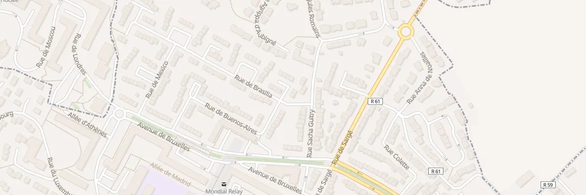 Plan du 4 Rue de Brasilia au Mans