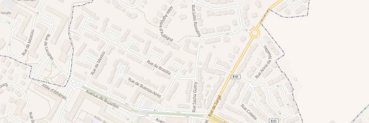 Plan du 8 Rue de Brasilia au Mans