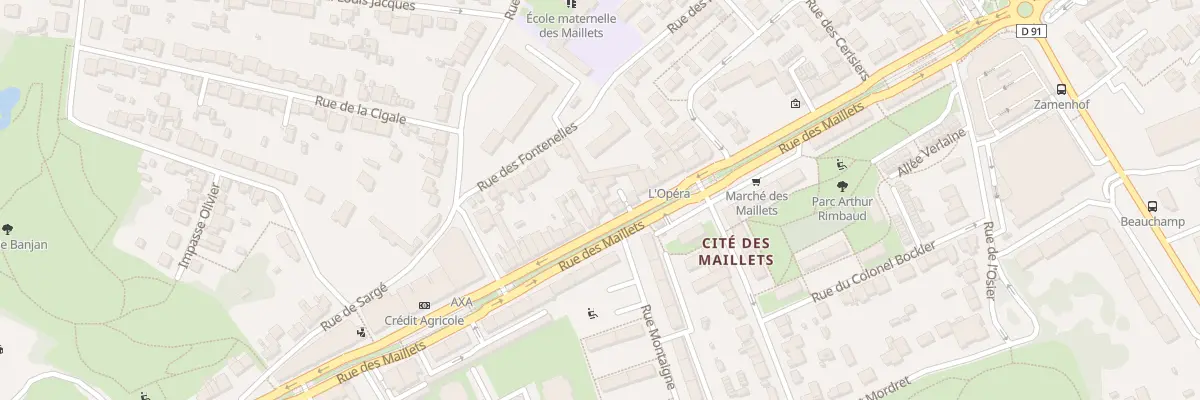 Plan du 187 Rue des Maillets au Mans