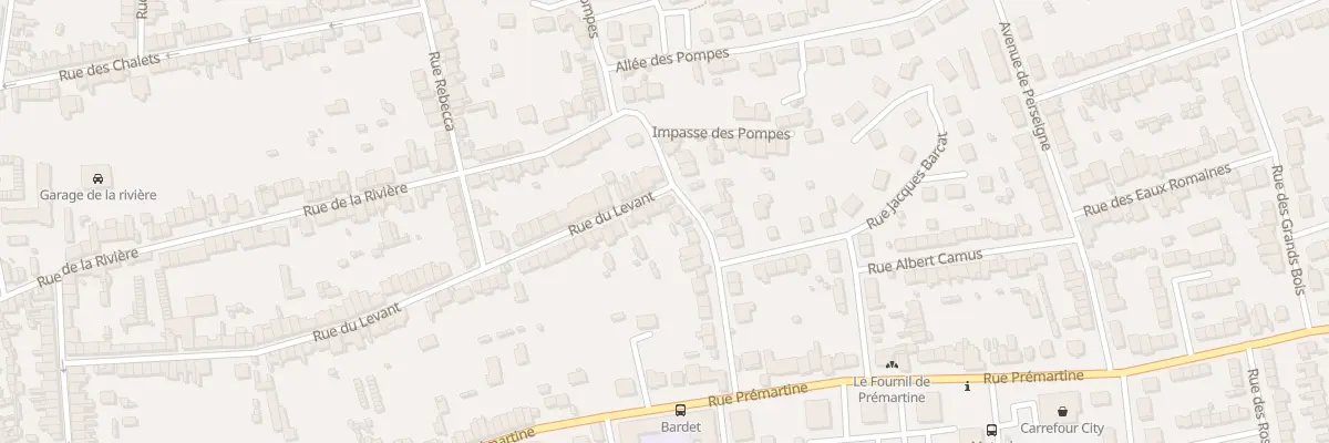 Plan du 92 Rue du Levant au Mans