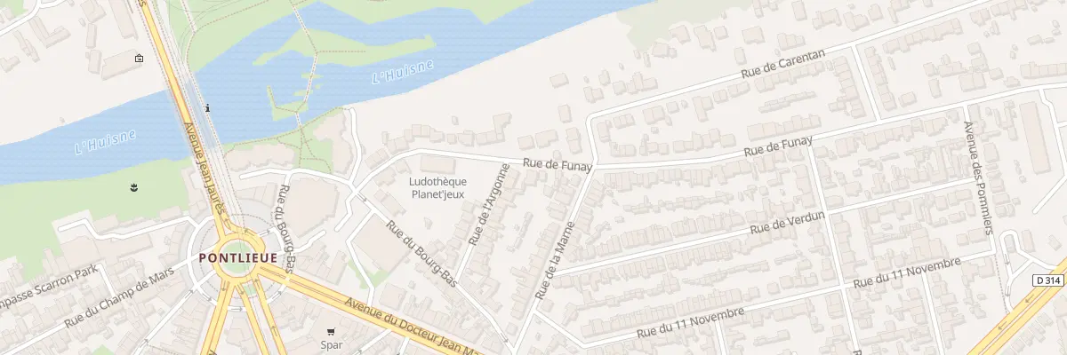 Plan du 50 Rue de Funay au Mans