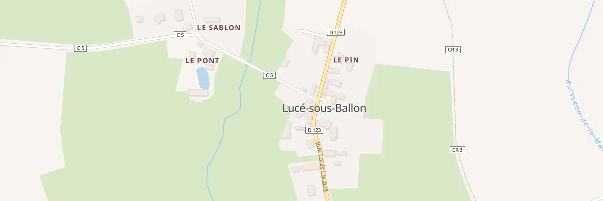 Plan du 7 Rue Louis-louazé à Lucé-sous-Ballon