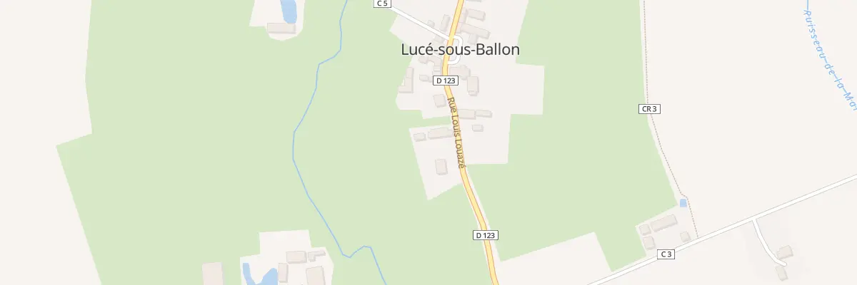 Plan du 23 Rue Louis-louazé à Lucé-sous-Ballon
