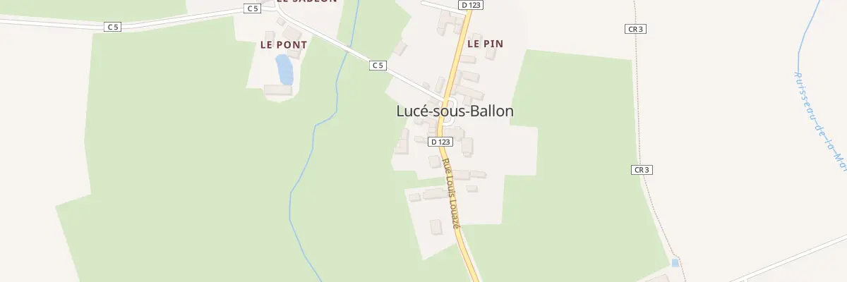 Plan du 17 Rue Louis-louazé à Lucé-sous-Ballon