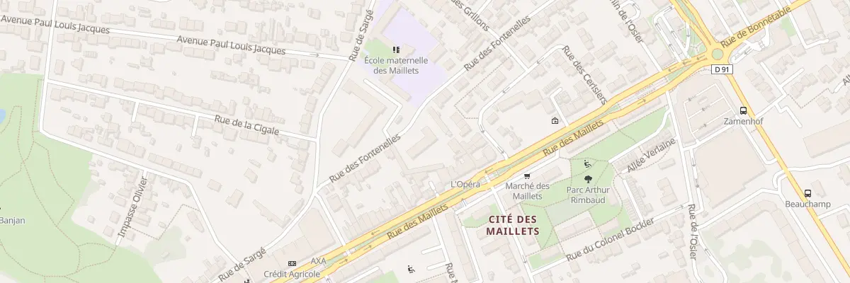 Plan du 203 Rue des Maillets au Mans