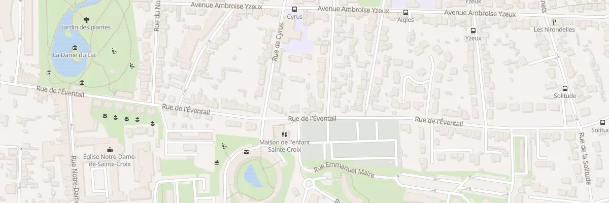 Plan du 77 Rue de l’Eventail au Mans