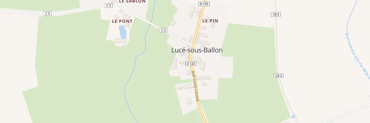 Plan du 15 Rue Louis-louazé à Lucé-sous-Ballon