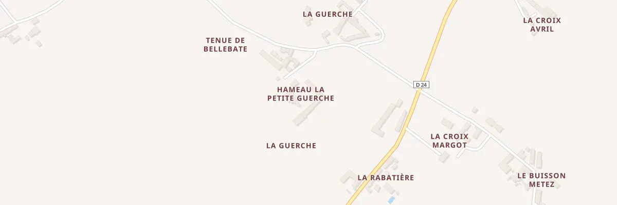 Plan du 1 Ham La Petite Guerche à Dercé