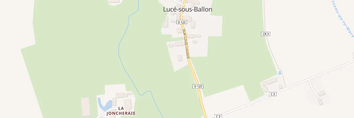 Plan du 25 Rue Louis-louazé à Lucé-sous-Ballon